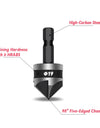 Countersink Drill Bit 3Pcs,Chamfer 90°,Suitable for Wood/Plastic/Aluminum Alloy,Woodworking Tools Countersink