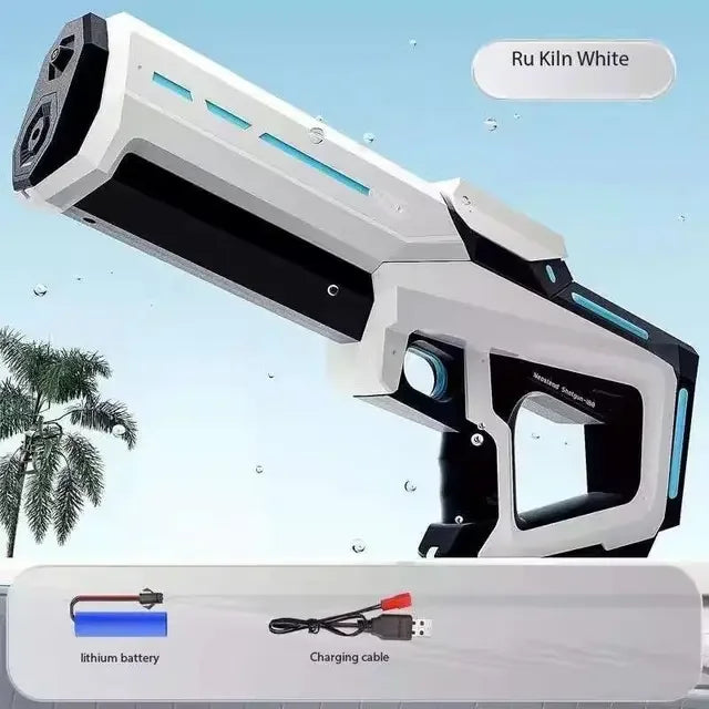 Fully Electric Big Water Gun High Pressure Rechargeable Water Blaster for Outdoor Summer Activities