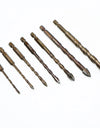 Cross Hex Tile Bits Glass Ceramic Concrete Hole Opener Alloy Triangle Drill Size 3/4/5/6/8/10/12 mm