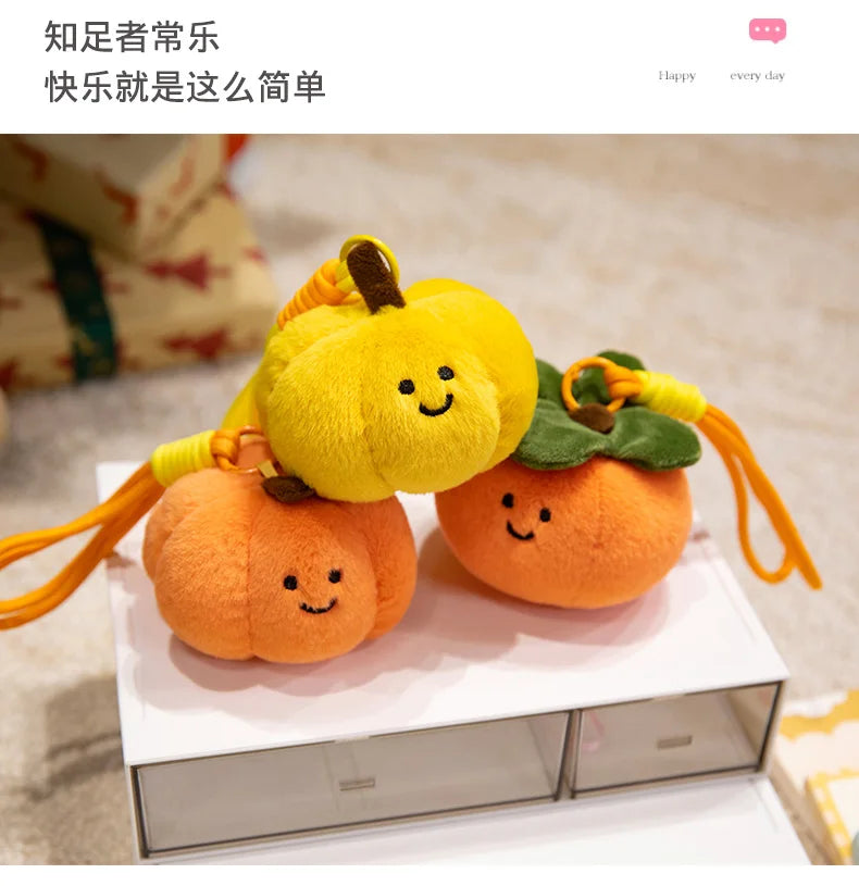 Cute Fruit and Vegetable Plush Pendant Backpack Charm