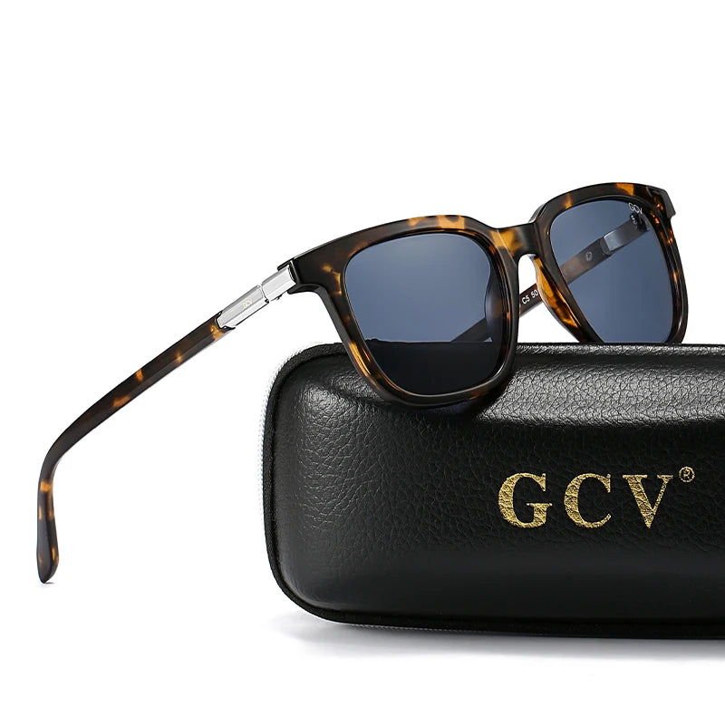 Cat Eye Square Acetate Polarized UV400 Fashion Sunglasses for Outdoor Driving Fishing Eyewear