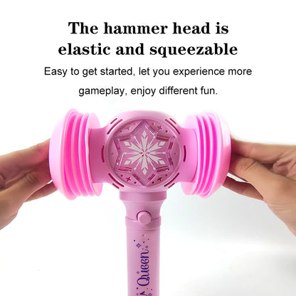 2 In 1 Toy Hammer Automatic Bubble Machine, Princess Toys