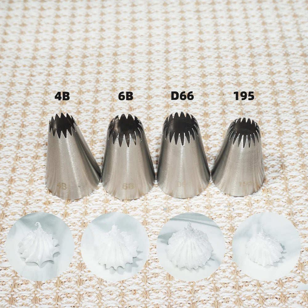 Multiple Large Metal Cake Cream Decoration Tips Pastry Tools Stainless Steel Piping Icing Nozzle Cupcake Head Dessert Decorators