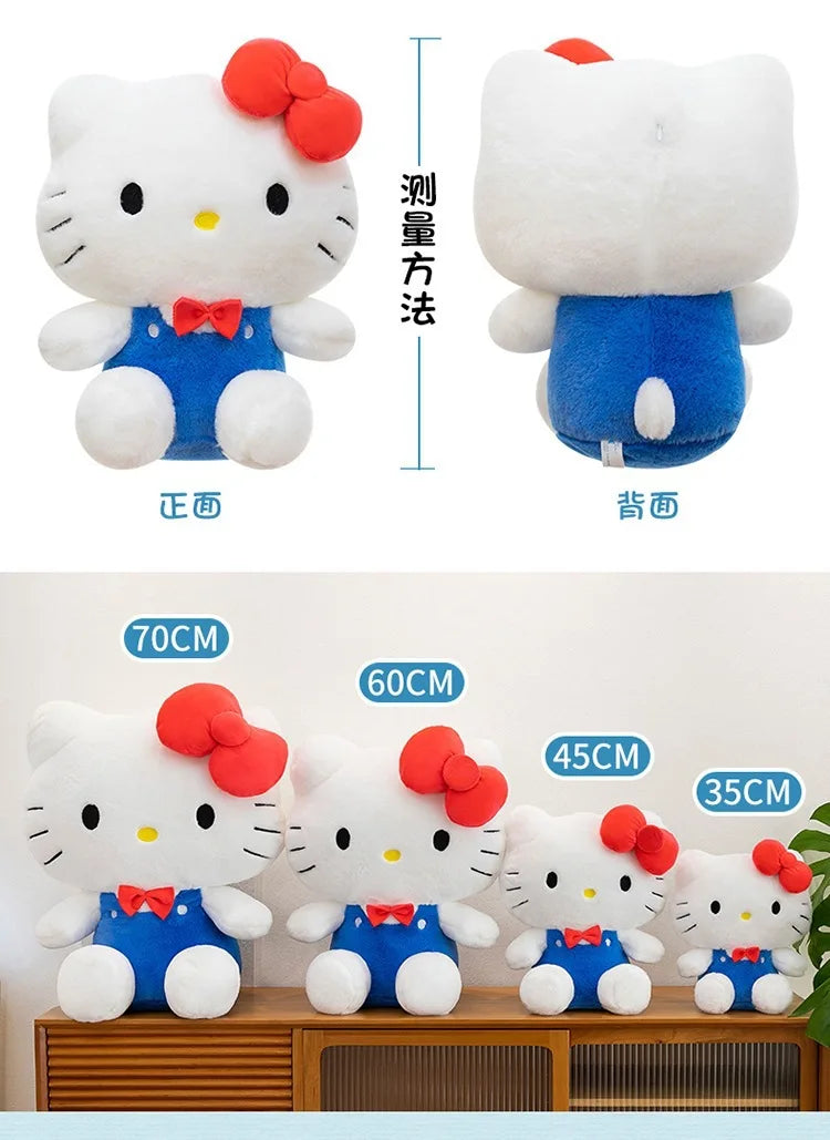 Kawaii Hello Kitty Plush Toy Sanrio Cute Hello Kitty Stuffed Doll for Kids Birthday Gift Valentine Present for Girls Soft Doll