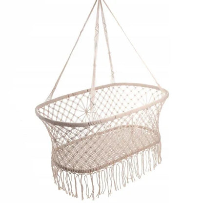 Nordic Style Newborn Indoor and Outdoor Cotton Rope Hammock Hanging Chair Swing Baby Cradle Baby Bed Rocking Chair