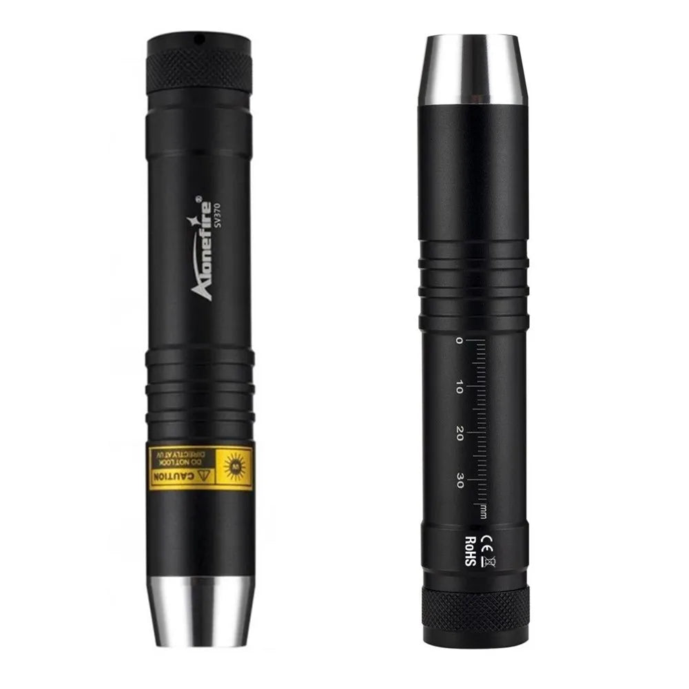 3 In 1 White Yellow UV 365nm Rechargeable LED Flashlight
