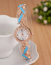 New Fashion Rhinestone Watches Women Luxury Brand Stainless Steel Bracelet watches Ladies Quartz Dress Wrist watches