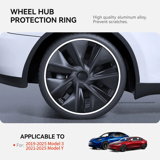 Wheel Hub Protection Ring Rim Cover for Tesla Model 3 and Model Y 2019 2025 19 to 20 Inch High Performance