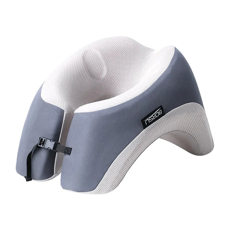 1pc Slow Rebound Travel Pillow U-shaped Headrest Neck Support Pillow Nap Pillow Travel Airplane Pillow Cartoon Memory Foam