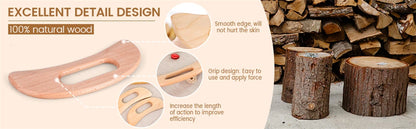 Wood Therapy Massage Gua Sha Tool, Lymphatic Drainage Massager, Grip Scraping Board, Anti Cellulite for Body Shaping,Muscle,Neck