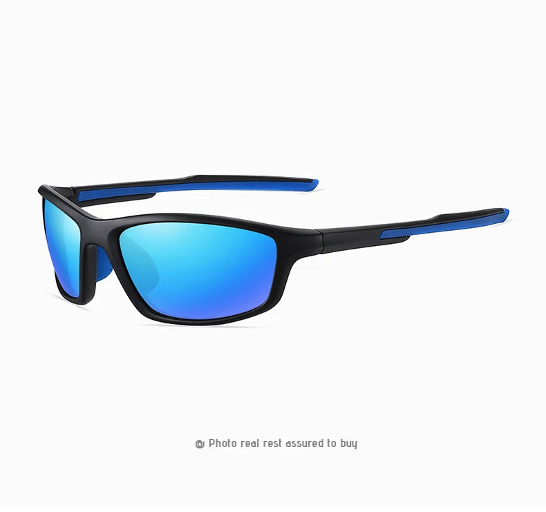 TR90 Polarized Outdoor Sports Sunglasses UV400 Mirror Anti-Glare Driving Glasses for Men Women