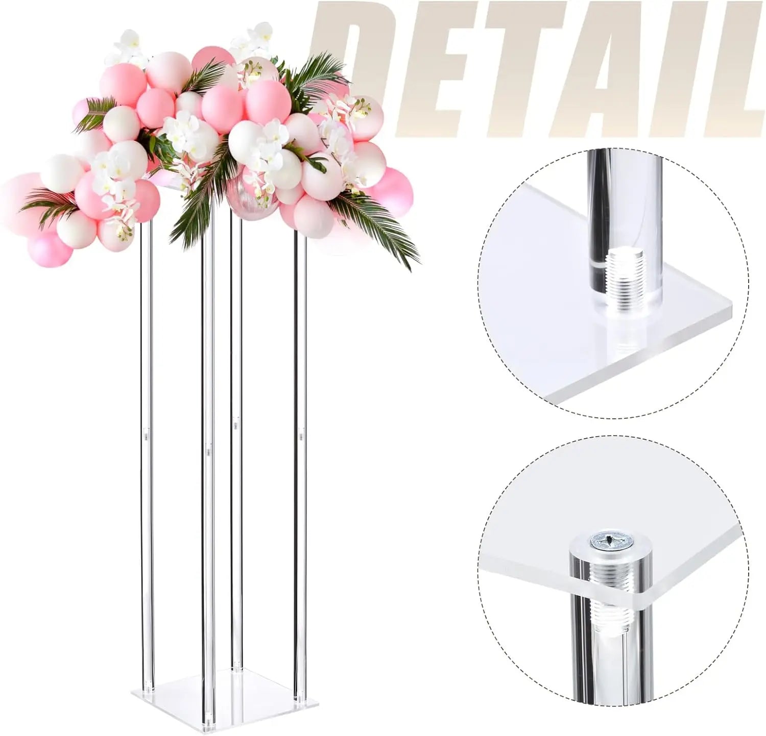 Wedding Centerpieces Acrylic Vases Flowers Stand for Birthday Party Tables Decorations Window Display Rack Cake Stand Home Decor