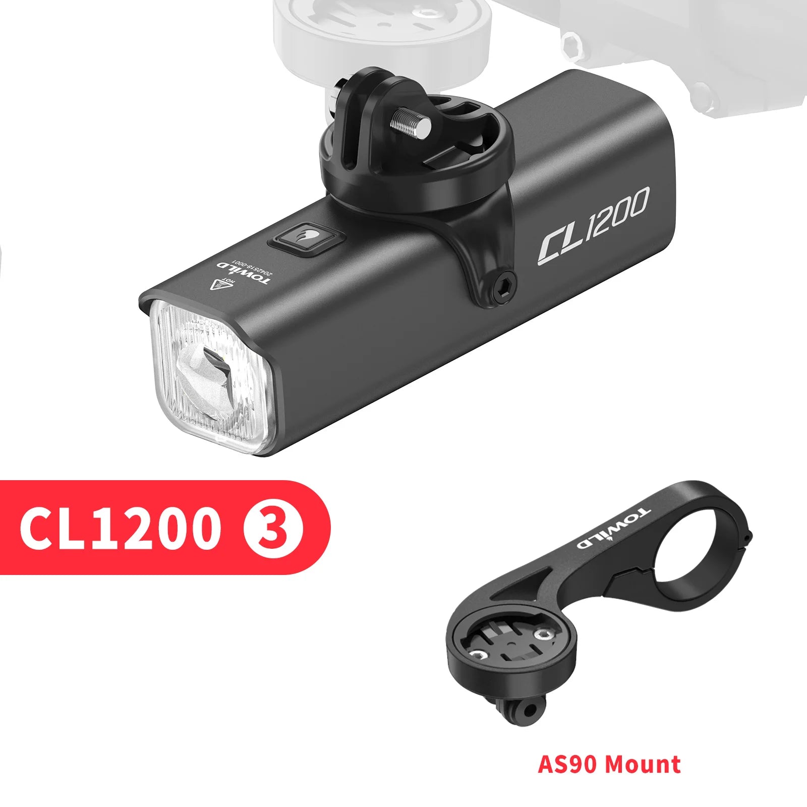 CL1200 Bicycle Light With Cut-off Line Beam 1200LM Rechargeable 5000mAh Led Bike Front Lights IPX6 MTB Cycling Headlights