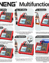 Digital Ohmmeter Insulation Resistance Meter 6000 Count Resistor Testers Capacitor Test Megohmmeter High Voltage Tool