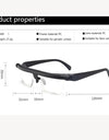 Focus Adjustable Men Reading Glasses Myopia Eyeglasses -6D to +3D Diopters Magnifying Glasses Variable Strength