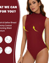 Bodysuit for Women Tummy Control Seamless Tops Body Shaper Compression Butt Lifting Shapewear High Collar Sleeveless Bodysuits
