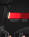Bicycle Taillight Magnetic Install 400mAH Type-C IPX6 Waterproof  Smart Brake Sensing Rear Light MTB Road Cycling Light