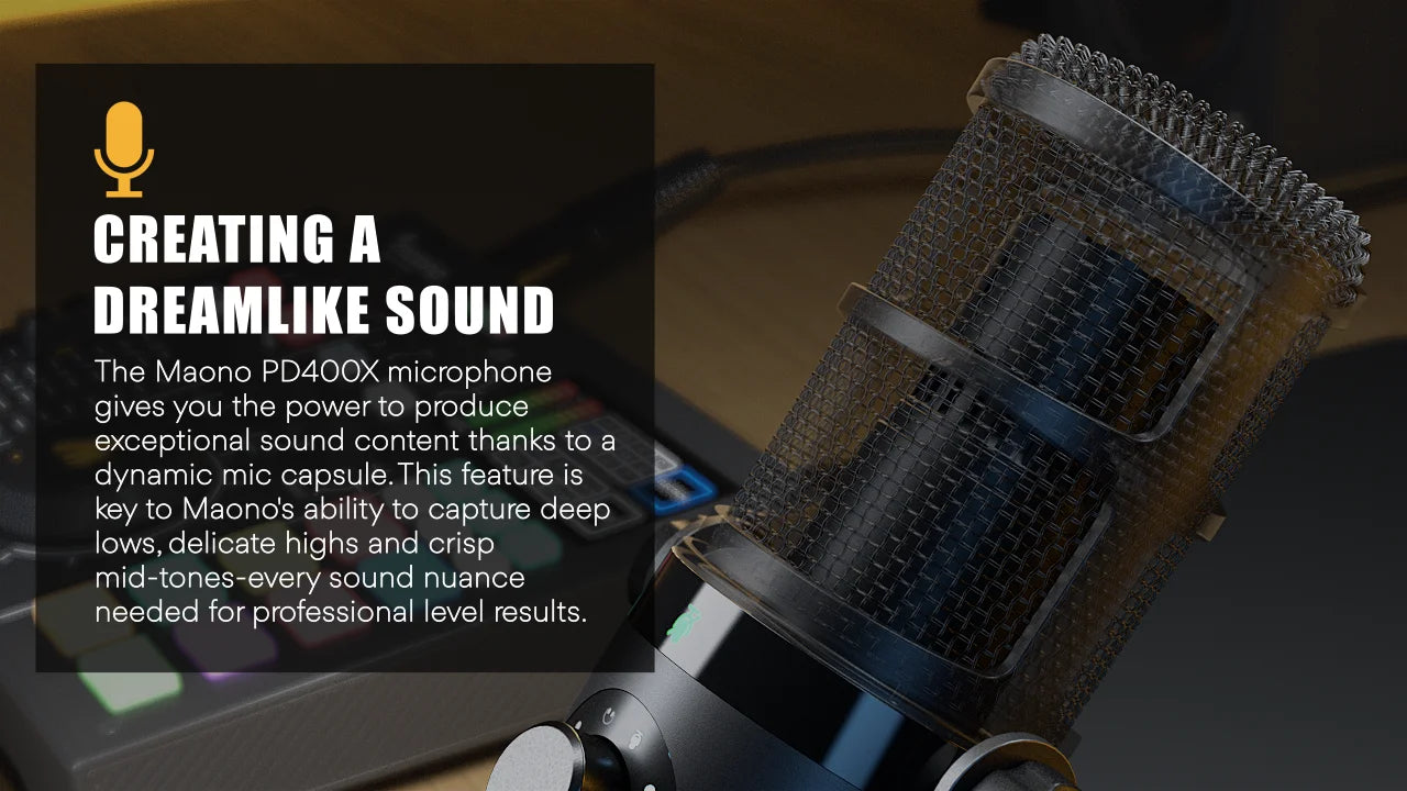 USB/XLR Dynamic Microphone All Metal With One-Touch Mute Headphone Jack And Volume Control For Podcasting Streaming PD400X