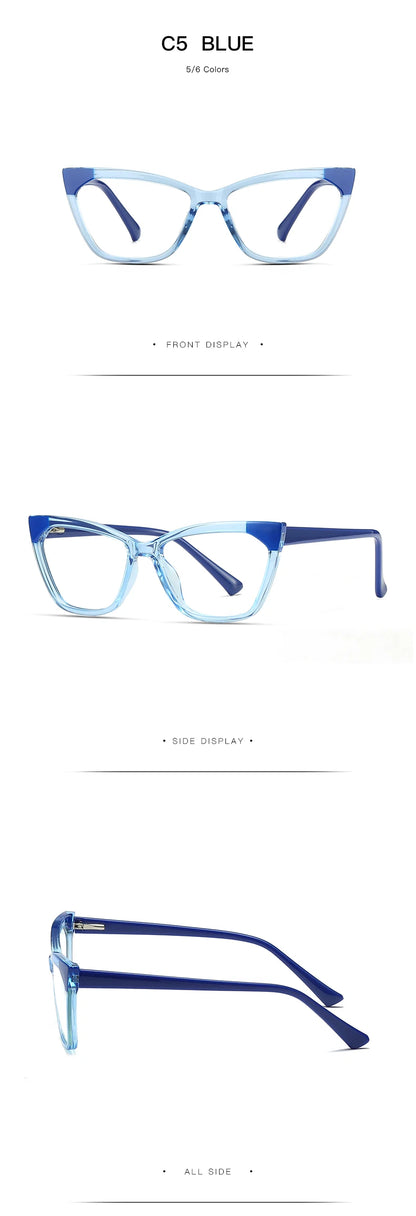 HONGMEI Prescription glasses for women lunette reading glasses blue light blocking women's eyepieces blue filter 2040