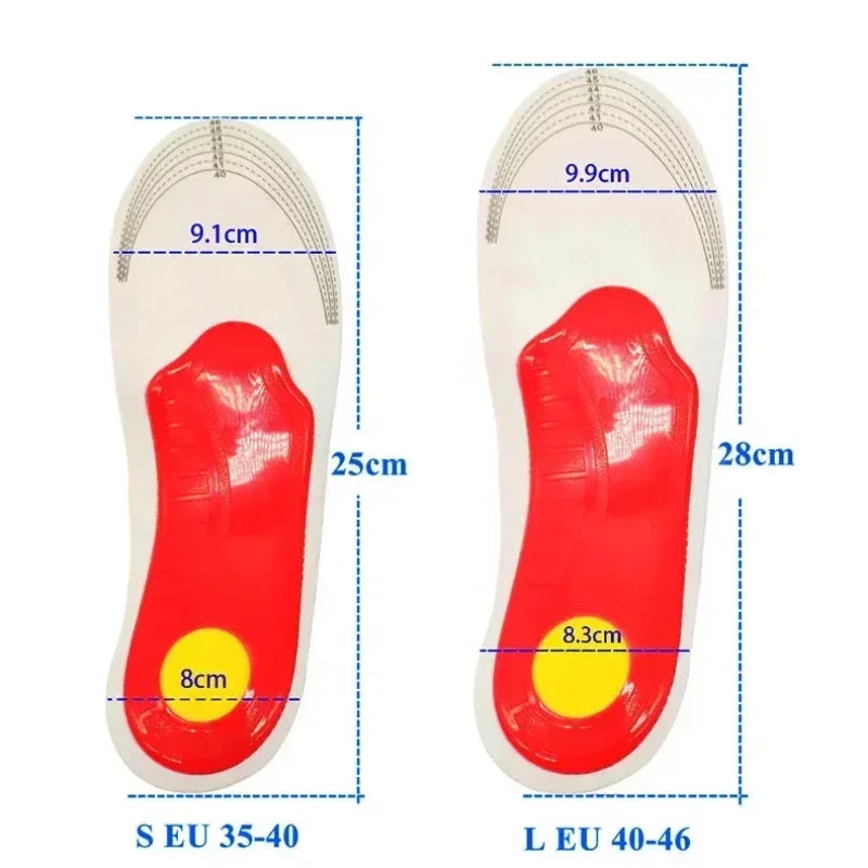 1Pairs Orthotic High Arch Support Insoles Pad 3D Arch Support Flat Feet for Women Men Orthopedic Foot Pain Damping Cushion