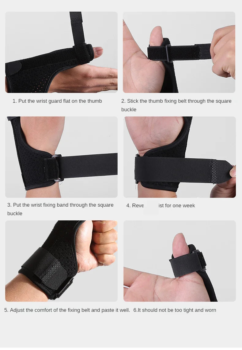 Thumb Splint Support Brace for Tenosynovitis Arthritis Tendonitis Trigger Thumb Immobilizer Fits Men Women Left and Right