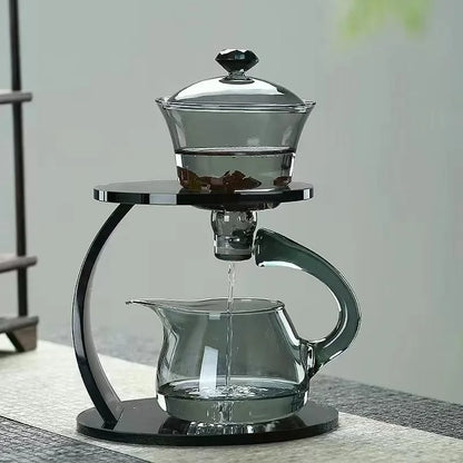 Heat-resistant Glass Teapot Holder Base Tea infusers Tea Ware Tea Making Kungfu Teapot Teacup Automatic Tea Set