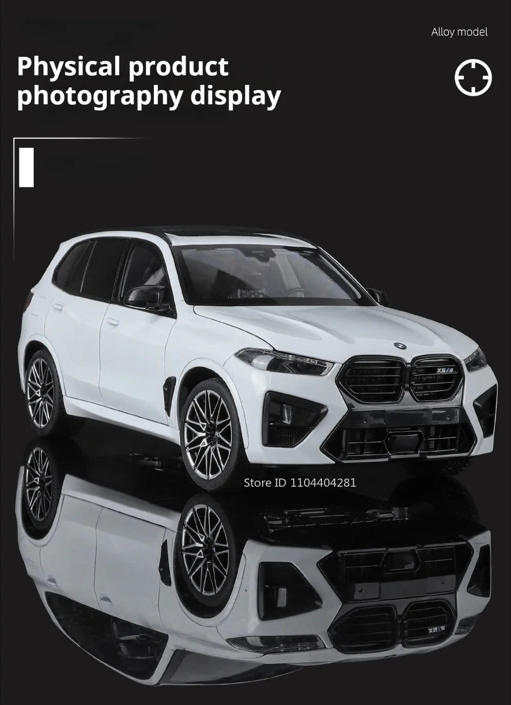 1:18 X5M Honda Accord Car Toys Alloy Diecast Models Shock Absorption Doors Opened Front Wheel Steering Vehices Desktop Ornament