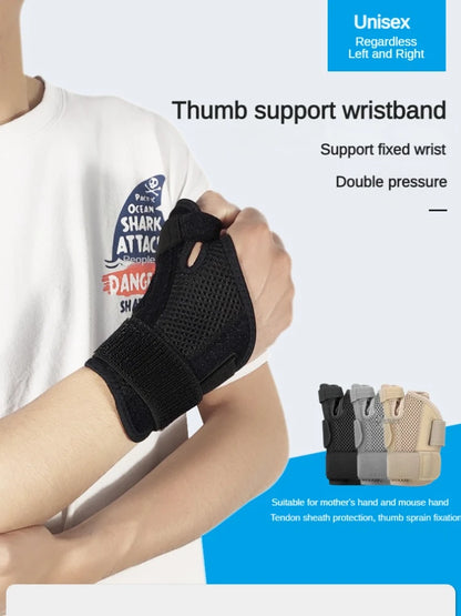 Flexible Splint Wrist Thumb Support Brace for Tendonitis Arthritis Breathable Thumb Protector Guard Fits Right and Left Hand