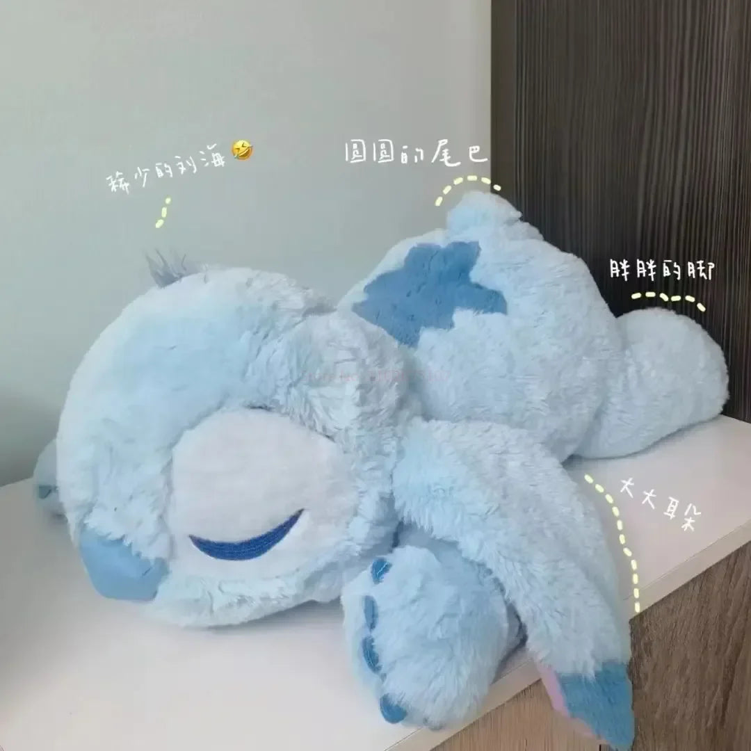 Disney Kawaii Lilo Stitch Stuffed Plush Toys Doll Sofa Cushion Pillow Cartoon Anime Figure Peluches  Girl Birthday Gift