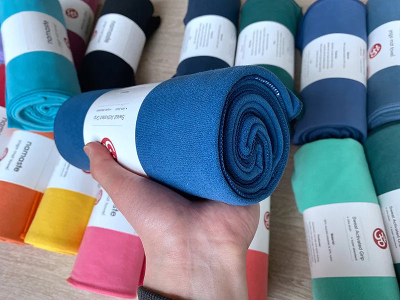 183x68cm Yoga Mat Towel Quick Dry Super Absorbent Towel Non-Slip Solid Color Microfiber Blanket