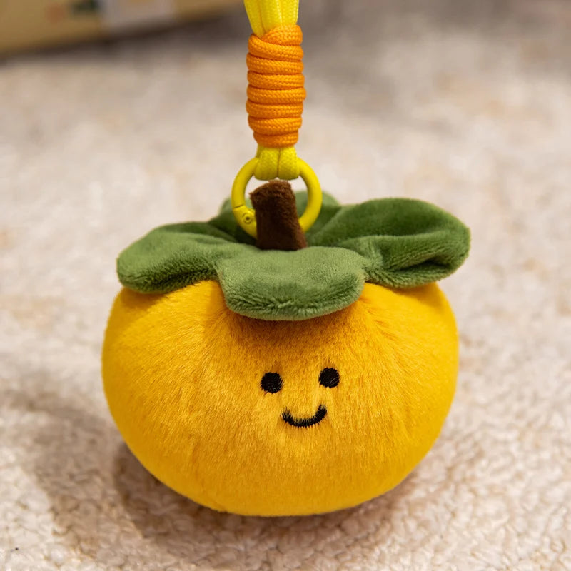 Cute Fruit and Vegetable Plush Pendant Backpack Charm