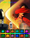 Sunset Light Remote Control Projector Light Portable LED 16 Colours Rainbow Lamp Living Room Coffee Shop Romantic Decoration
