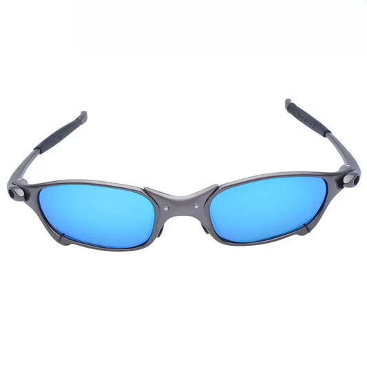 Polarized UV400 Cycling Sunglasses – Black Metal Frame Fishing Riding Bicycle Eyewear