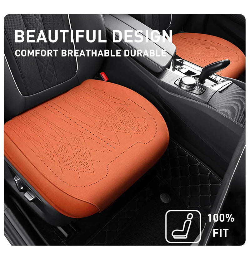 Universal Flip Fur Car Seat Cover Sweatproof Breathable Car Seat Cushion Thin Anti-slip Auto Seat Mat Pad Car Interior Accessory