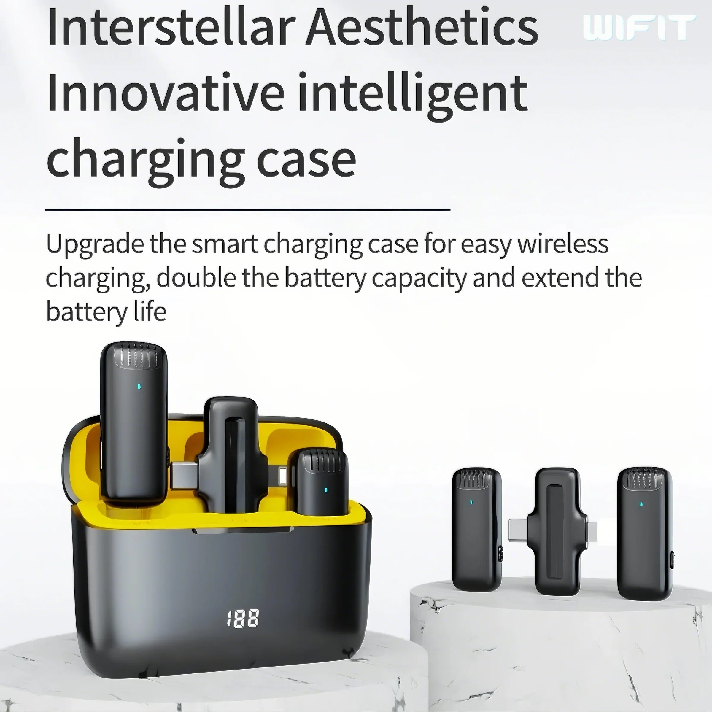 Wireless lavalier microphone/portable charging case microphone/audio and video recording iPhone Android computer live game