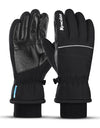 Winter Warm Mountain Snowboard Gloves Men Women Cold Snow Skiing Mittens Waterproof Snowmobile Handschoemen Black M L XL