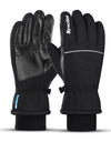 Winter Warm Mountain Snowboard Gloves Men Women Cold Snow Skiing Mittens Waterproof Snowmobile Handschoemen Black M L XL
