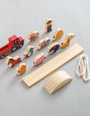 Montessori Sensory Toys  Stacking Toys For Baby Forest Houses Replica Wooden Forest Blocks  Early Childhood Education Game Gift