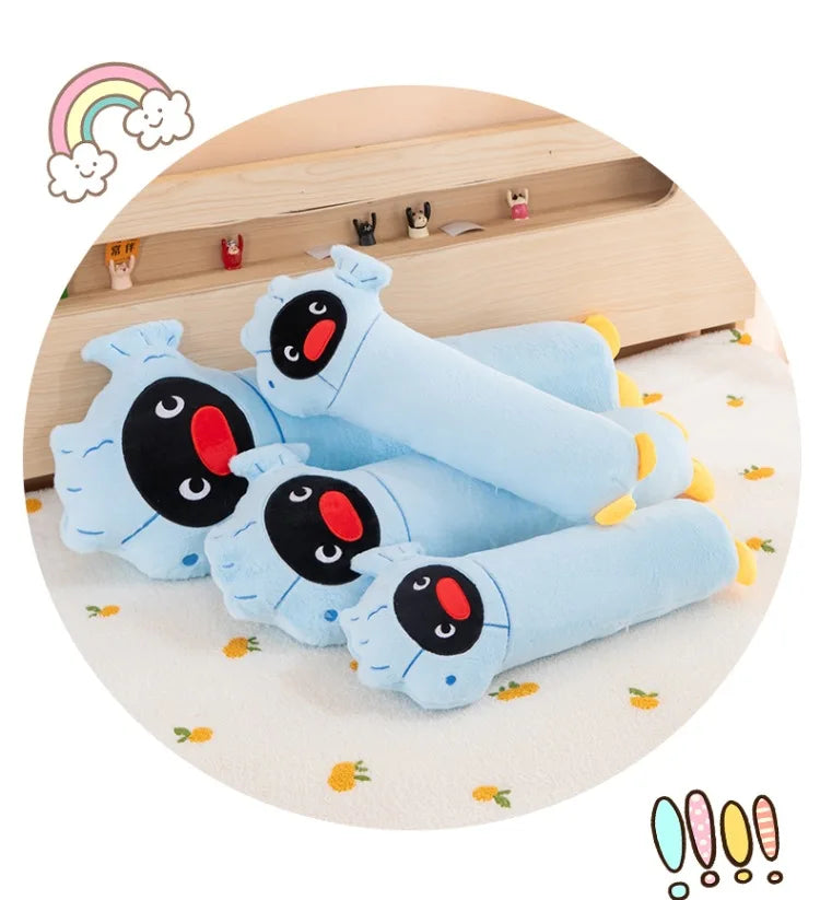Kawaii Stuffed Doll Arctic Penguin Long Pillow for Girls Sleep Hugging Cuddling Leg Clamping Bed Cushion Anime Kids Birthday