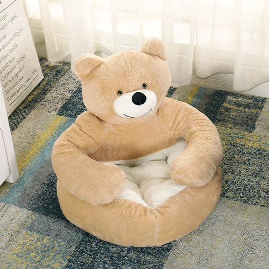 Washable Plush Pet Kennel Bed Sofa for Dogs and Cats