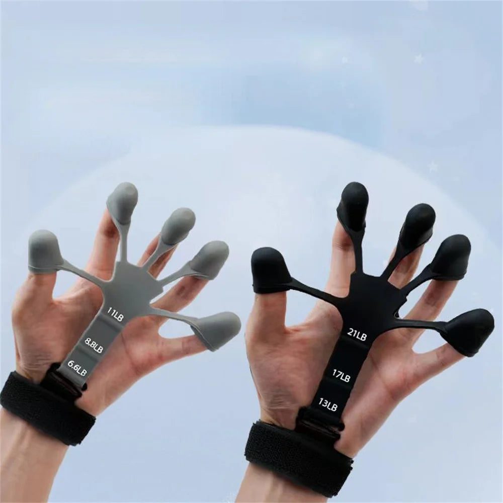 5 Finger Silicone Wrist Puller Stretching Tool Finger Trainer  Aids Hand Training Strength Exercise