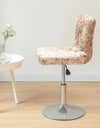 1PC Shiny Velvet Short Bar Chair Covers Stretch Back Bar Stool Covers Small Size Dining Barstool Slipcovers Party Banquet Decor