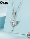 925 Sterling Silver Dream Catcher Bead Tree of Life Charms Crystal Heart Pedants