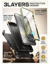 For Samsung Galaxy S25 Case UB Pro Heavy Duty Rugged Phone Case with 2 Front Frame Built-in Screen Protector & Kickstand