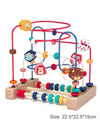 Montessori  Toys Wooden Roller Coaster Bead Maze Abacus Math Toys  Early Educational Toys for  1-3 Years