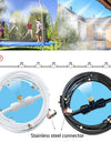8-26M Outdoor Cooling Patio Misting System Fan Cooler Water Mist Gardenhouse Spray Hot Fog Misting System