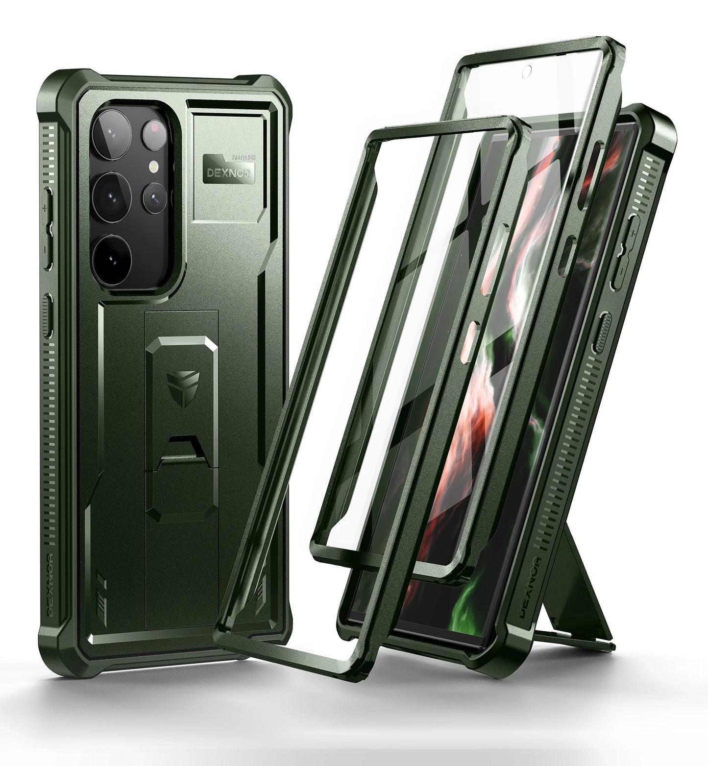 Full Body Heavy Duty Military Grade Protection Built-in Screen Protector and Kickstand for Samsung Galaxy S23 Ultra Case6.8 inch