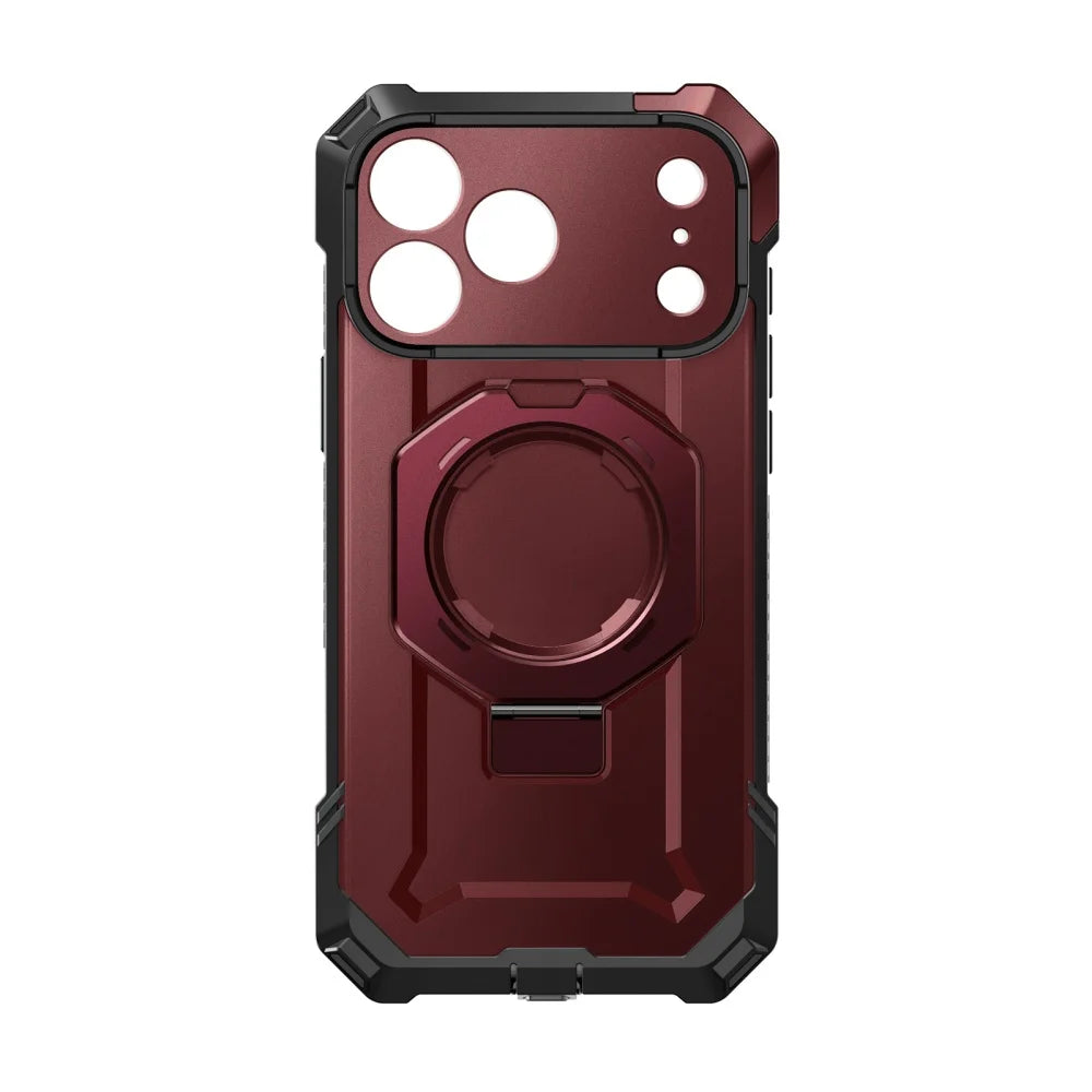 Rugged Magnetic Phone Case with Adjustable Kickstand for iPhone 17 Pro Max and iPhone 18 Pro Max