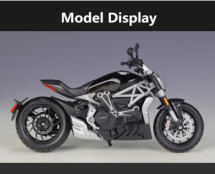 Diecast Ducati XDiavel S 2021 Cruiser Motorcycle Model 1 to 12 Scale