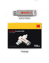 KODAK 1tb Portable SSD USB3.2 Type-C 512GB External Hard Disk 256GB 128GB X203 Mobile Solid State Drive for Desktop/Laptop/PS5
